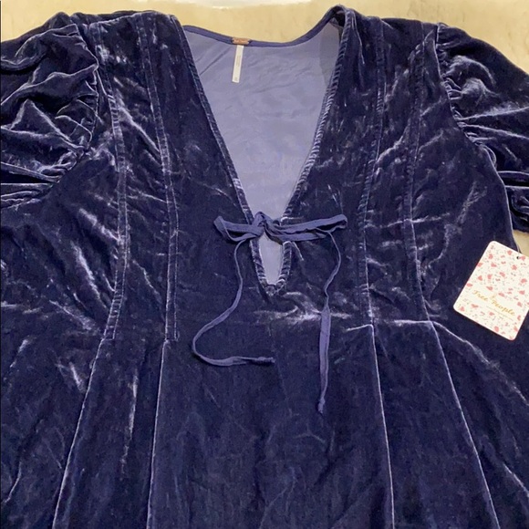 Free People Adelle Velvet Tunic Top. XL, M - Picture 8 of 16